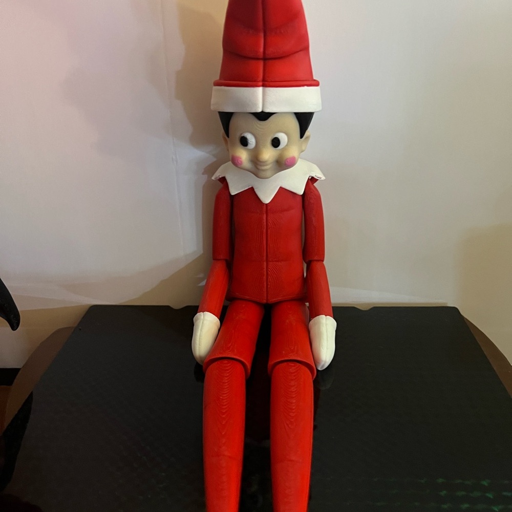 Christmas Flexi Elf on the Shelf by 3D print